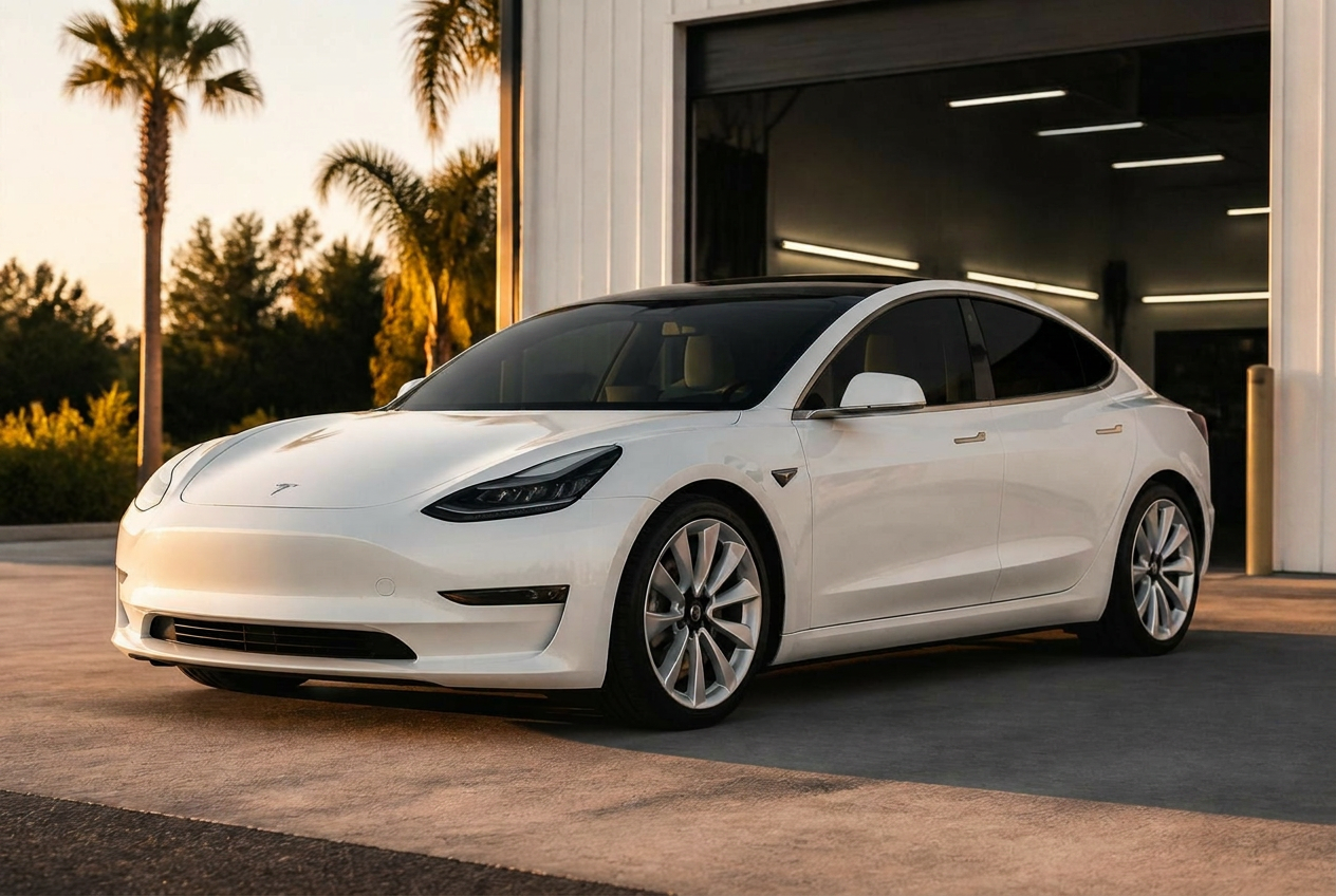 Tesla Model 3 with 5% window tint