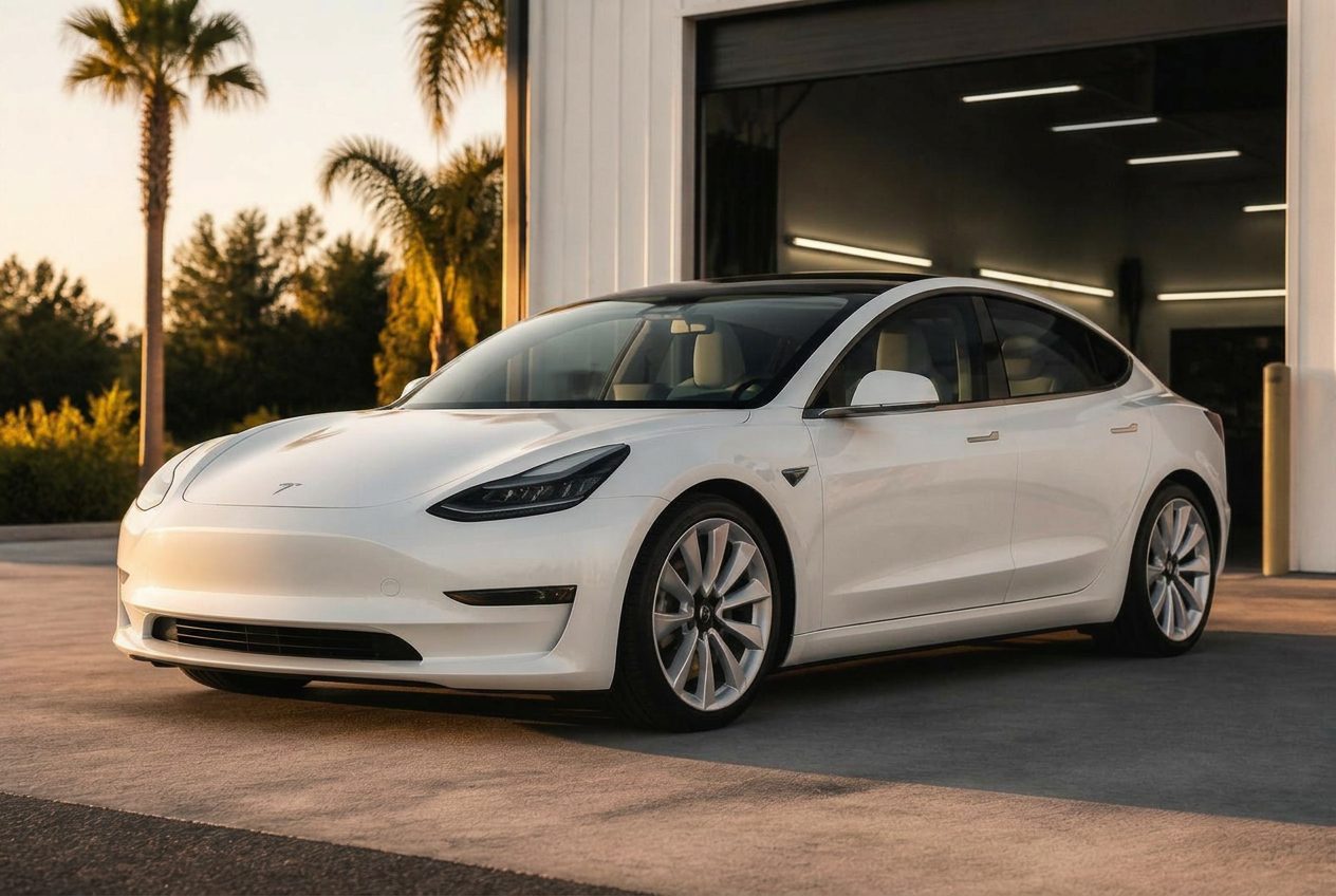 Tesla Model 3 with 35% window tint